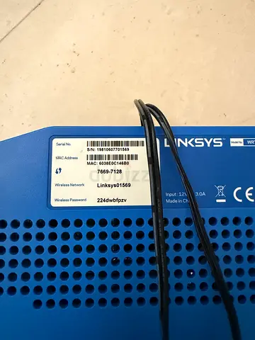 Linksys Wireless Router (blue) - working condition