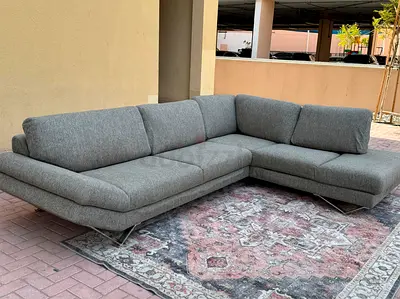 Natuzzi L Shape SOFA GREY