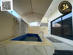 Villa with pool for rent in Al Yasmin, Ajman - 5 master bedrooms, majlis, living room, maid's room, 