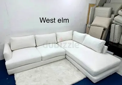 Like new condition west elm lshape sofa