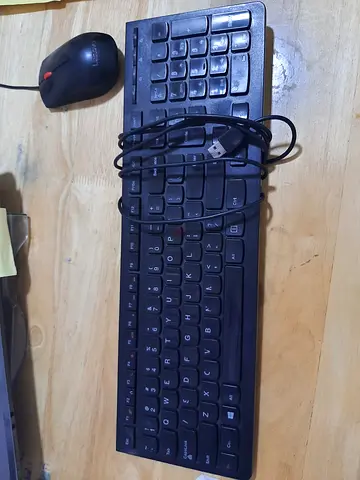 Wired USB Keyboard and Mouse Combo - Good Working Condition