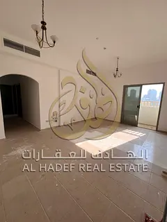Two bedrooms and a living room in Al Qasimia, Al Nud area. Free gym and swimming pool. Maintenance i