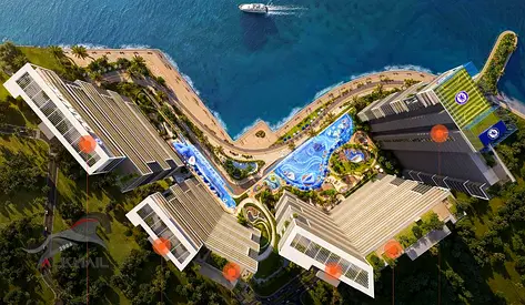 Sea View 1BR | Chelsea Residences 2 | High-Floor Apartment