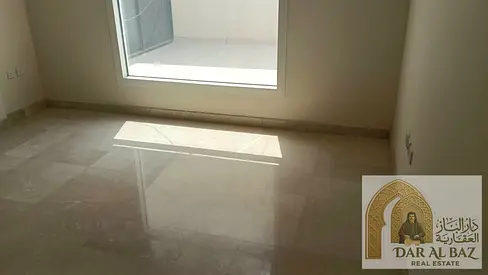Two-bedroom penthouse with living room for annual rent in Al Qulaya, Sharjah | Large terrace | Laundry room | Central air conditioning | Built-in ward