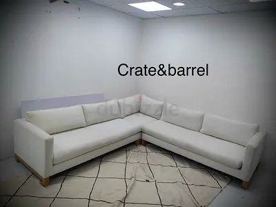 Looks great condition crate&barrel corner sofa