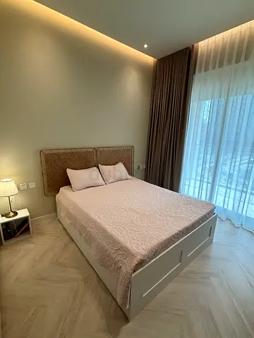 IKEA Full Bed Set: 160x200 Brimnes storage 4 drawer frame + Mattress + Topper + 2x Rattan Headboards