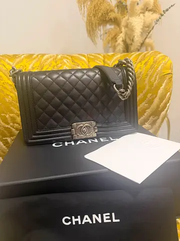 Authentic Chanel leboy bag medium