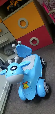 Blue Ride-On Bunny Scooter for Toddlers - excellent Condition