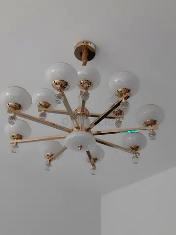 2 CHANDELIERS WITH 13 LED LIGHTS EACH with REMOTE CONTROL