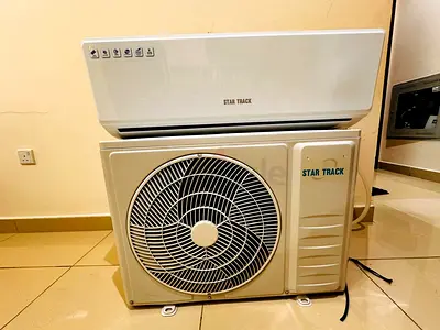 Star Track Split AC Unit with Outdoor Condenser - Good Working Condition