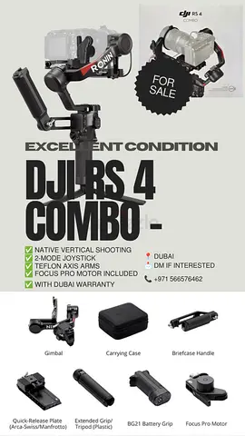 DJI RS 4 Combo Gimbal Stabilizer