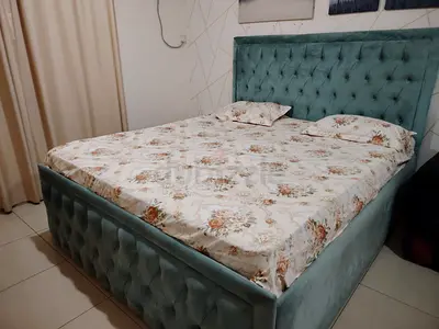 Bed with Mattress & 2 Side Tables I King Size I Inbuild Storage