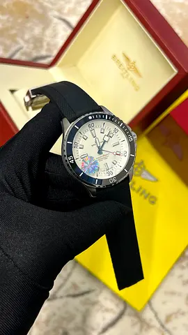 Breitling Superocean-style Men's Watch with Rubber Strap