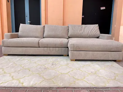 Pottery barn feather filled sofa