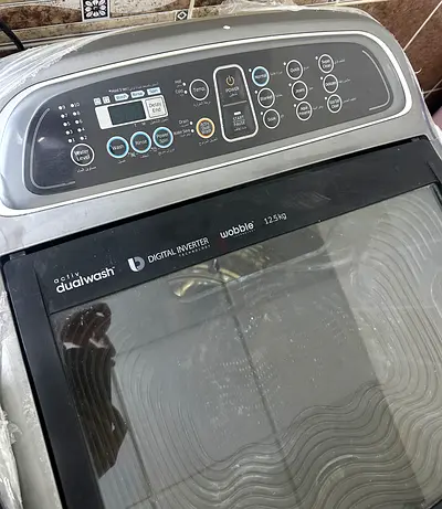 SAMSUNG 12.5kg Top Load Washing Machine (Digital Inverter, DualWash) - Good Condition