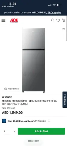 Hisense Fridge / Freezer