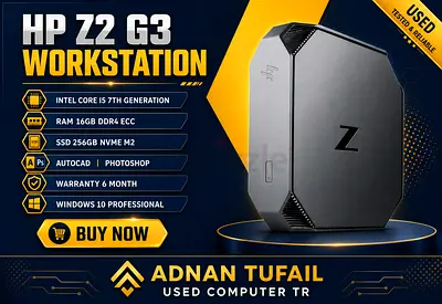 HP Z2 G3 WORKSTATION RAM 16GB DDR4 8 CORE INTEL CORE I5 7TH GENERATION SSD DRIVE 256GB NVME M2