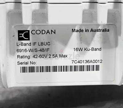 Codan 16W Ku-Band L-Band IF LBUC (6916-W/S-48/IF) — Made in Australia