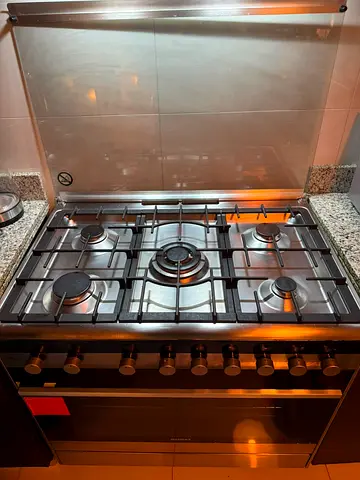 5 -Burner Stainless Steel Gas Range with Oven