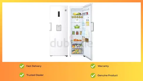 LG Refrigerator 384L Single Door Fridge With Water Dispenser White With 1 Year Warranty