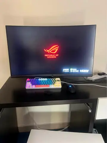 🔥 32" Inch ASUS ROG Strix 180Hz Gaming Monitor Setup + G5O2 Mouse & RGB Keyboard Bundle 🔥