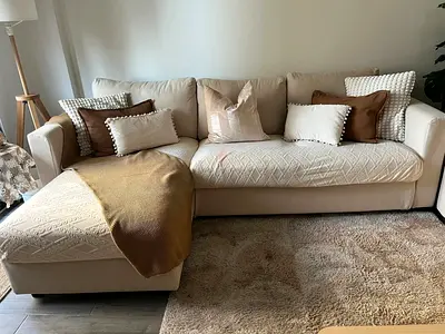 Ikea vimle L shape sofa bed with mattress