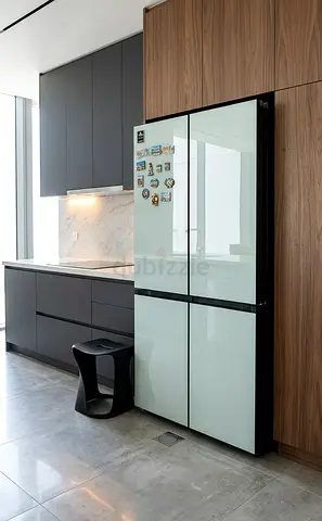 Samsung Bespoke Refrigerator – Flexible Glass Panels | Premium Smart Design
