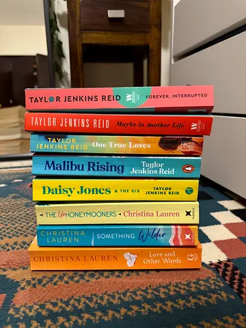 Collection of Christina Lauren & Taylor Jenkins Reid Paperbacks - Set of 8