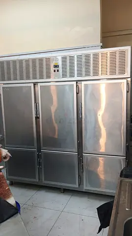 Used industrial elevator / dumbwaiter door panel with controls - needs repair