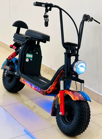 Electric mini Harley 48 v with removable lithium battery
