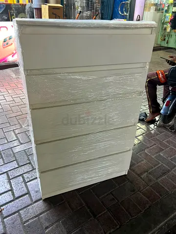 White 5 Drawer Chest of Drawers