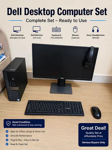 🖥️ Full PC set for sale,Including Moniter, Keyboard and mouse Check description for more