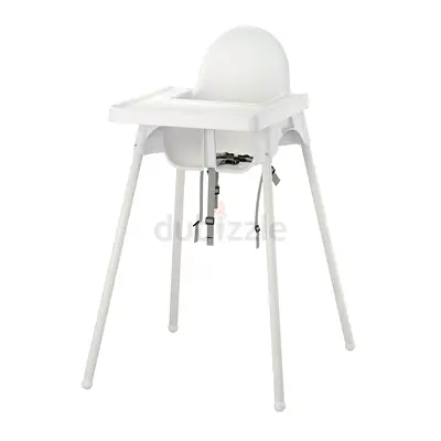 IKEA ANTILOP Highchair with tray, white