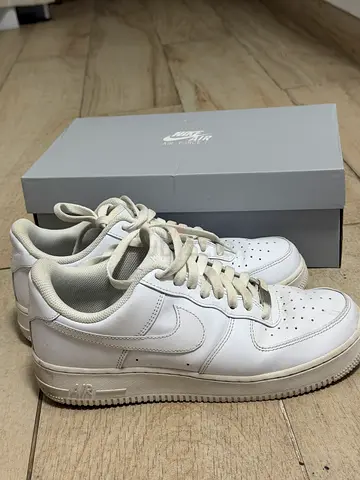 Used White Nike Air Force 1 Sneakers - Size EUR 42.5 / uk 8