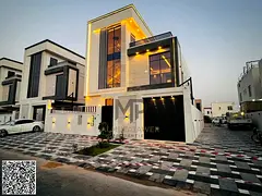 A luxury villa in one of the best areas of Ajman, in the Al Yasmin area, right next to Al Hamidiya P