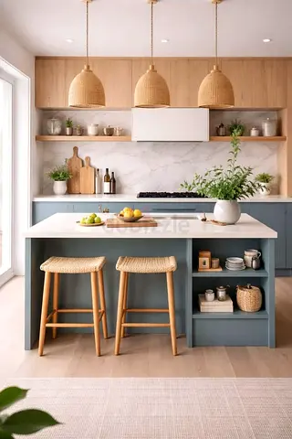 Modern kitchen island