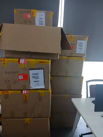 Small boxes not used for all packaging