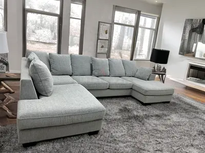The one brand light grey Ushape sofa