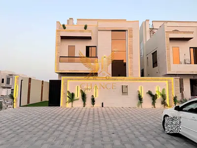 فيلا فاخرة للبيع في عجمان مع فناء خاص ومسبح | 3 طوابق | شامل رسوم التسجيل والماء والكهرباء | ملكية حرة