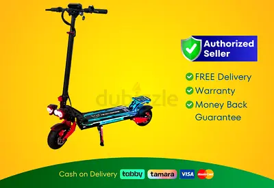 Wind Horse Electric Scooter 3600W 65KM Range 80KM Speed, H8 - Red | Brand New | Warranty | FREE De