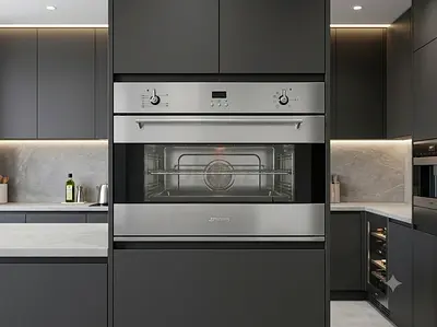 Smeg Built-In Stainless Steel Gas Oven – Good Condition