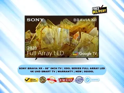 Sony BRAVIA XR – 98″ Inch TV | X90L Series Full Array LED 4K UHD Smart TV | Warranty | New | 98X90L