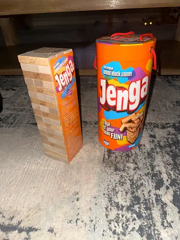 Jenga Classic Wooden Block Game - Complete Set in Tube