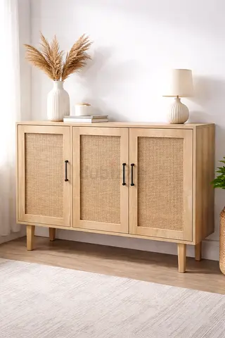 Rattan shoes cabinet