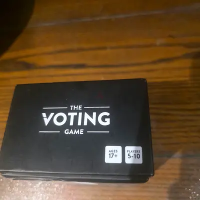 The Voting Game — Card Party Game for Adults. New. Unused. AED 70 Only!