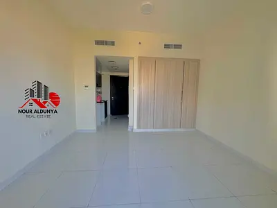 ( MONTHLY PAYMENTS )12 CHEQUES - SPACIOUS STUDIO WITH BALCONY AVAILABLE FOR FAMILY - RENT 35K - CAR PARKING + GYM FREE