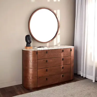 4-Drawer Dresser with Mirror
