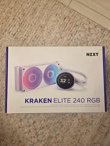 NZXT Kraken Elite 240 RGB AIO Liquid CPU Cooler (used 12 months)