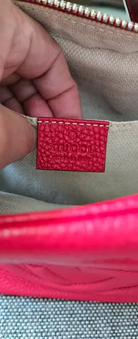 Red small Gucci leather handbag - preowned, excellent unwanted gift with dust bag / paper bag