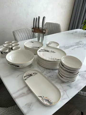6-Person Dinner Set + Knife Set for Sale